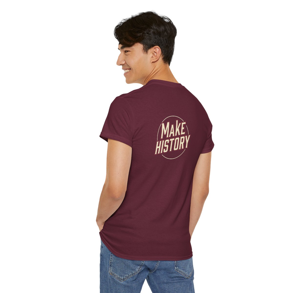 Make History Philly Basketball Legends graphic tee mockup 4