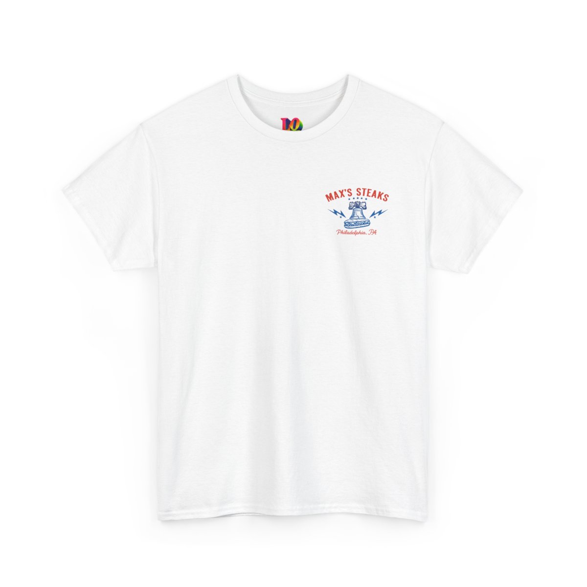 Max’s Steaks Famous Philadelphia Cheesesteak | Vintage Philly Food Graphic Tee mockup 2