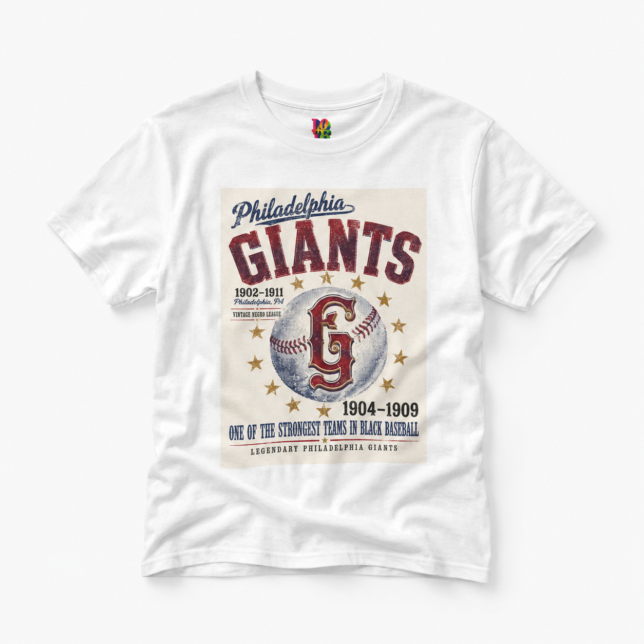 Philadelphia Giants 1902 Vintage | Negro League Tee mockup 1