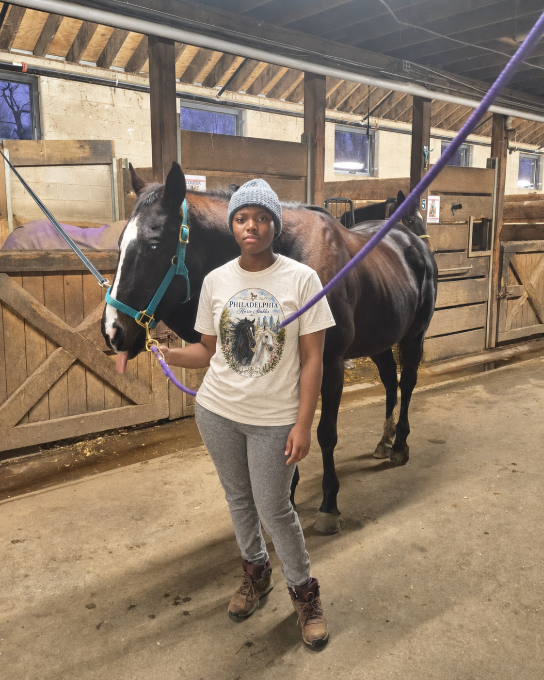 Philadelphia Horse Stables Tee mockup 2