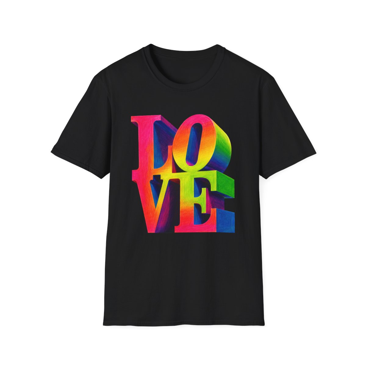 Philly LOVE Rainbow Typography T-Shirt