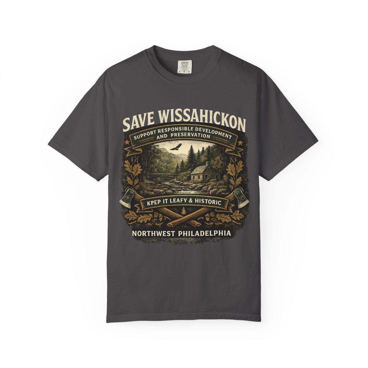 Save Wissahickon Preservation Shirt — Northwest Philadelphia Historic History Tee