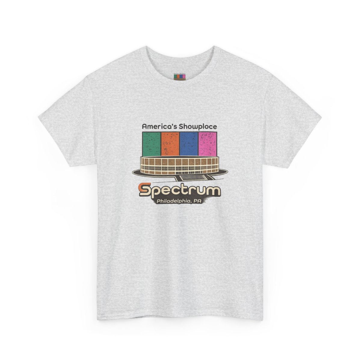 Spectrum TV Test Pattern Tee | America's Showplace Philadelphia graphic mockup 1