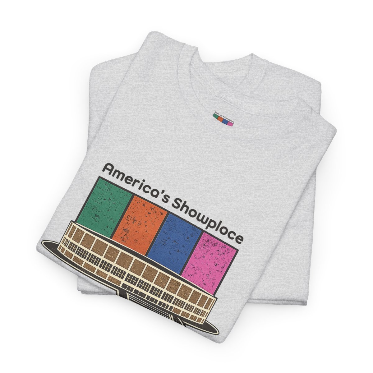 Spectrum TV Test Pattern Tee | America's Showplace Philadelphia graphic mockup 2