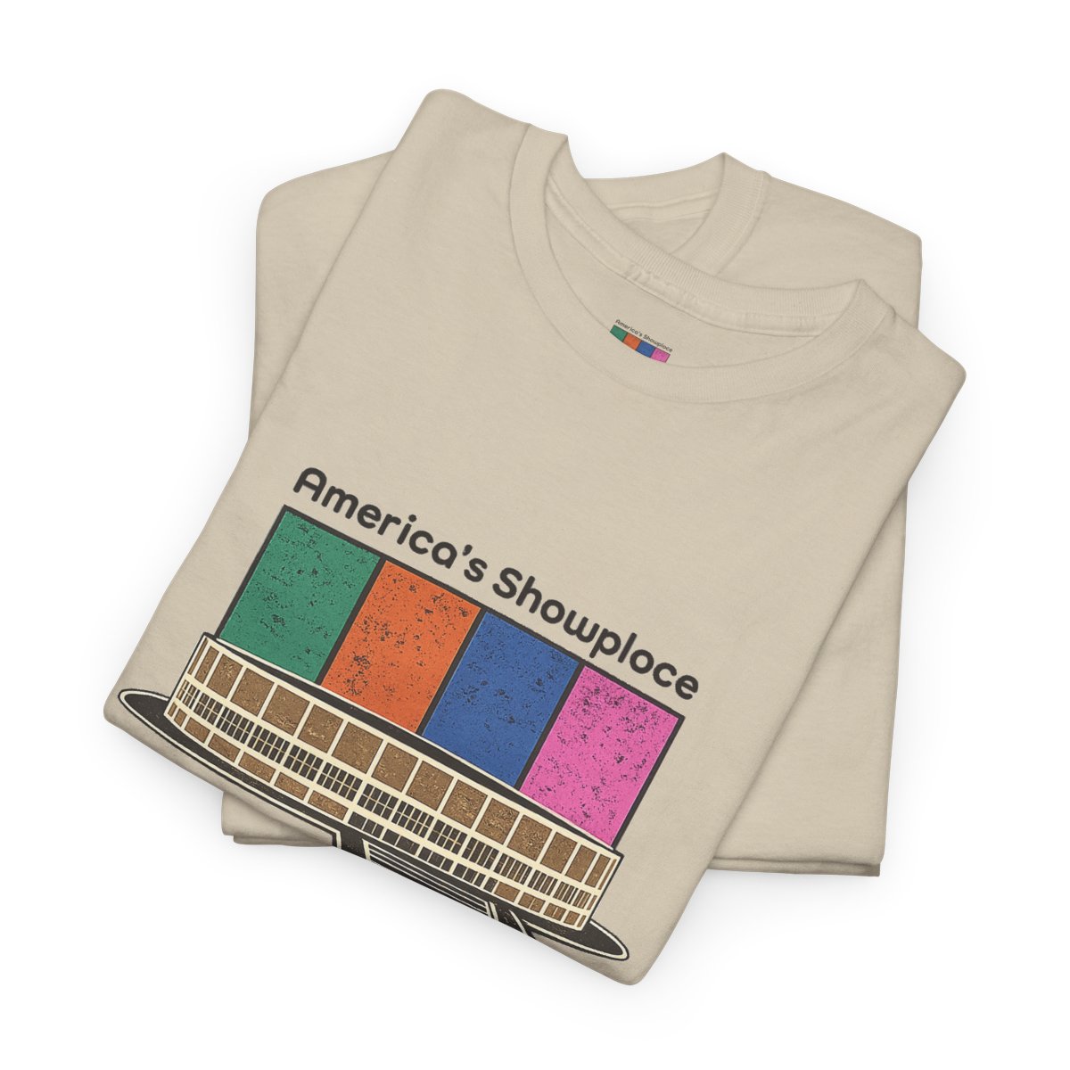 Spectrum TV Test Pattern Tee | America's Showplace Philadelphia graphic mockup 4