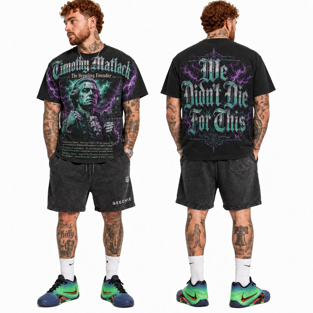 Timothy Matlack Brawling Founder Tee  mockup 1