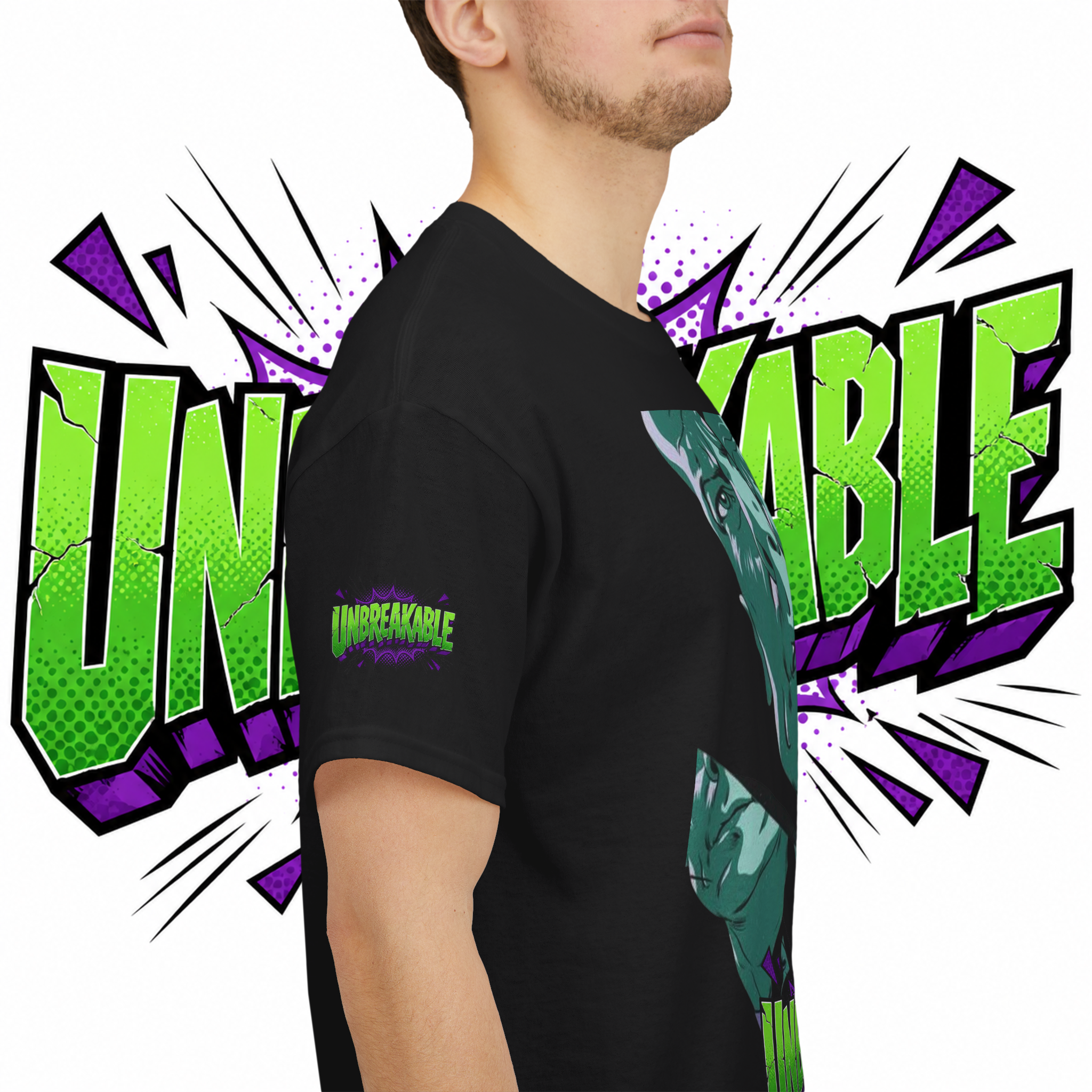 Unbreakable Comic Tee mockup 2