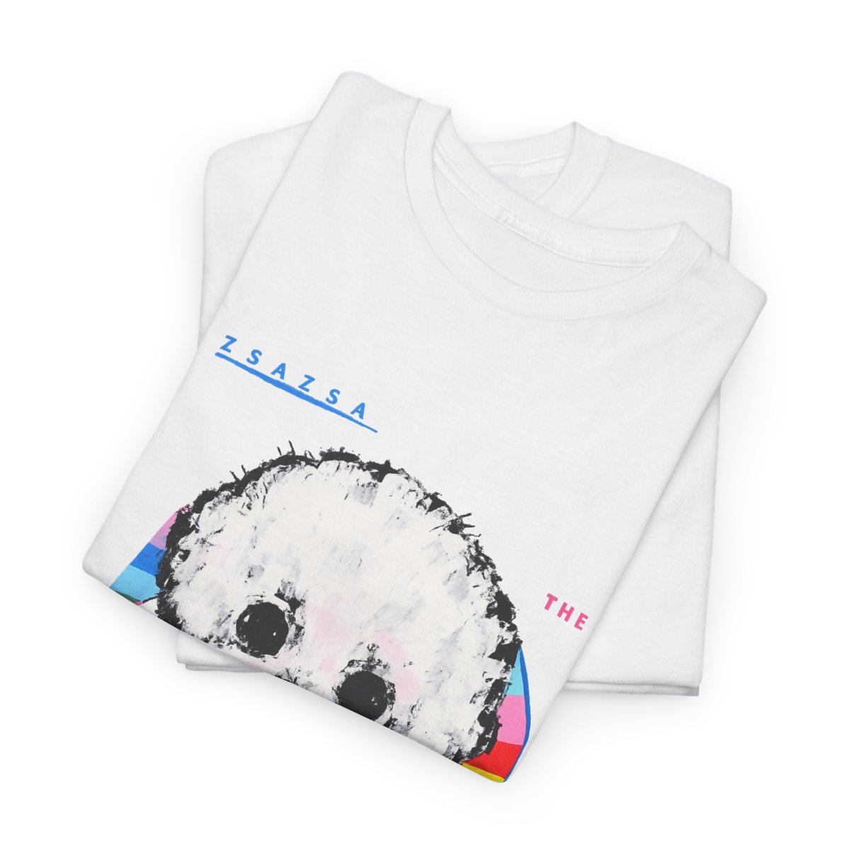 Zsazsa the Bichon Frise Graphic Tee mockup 4