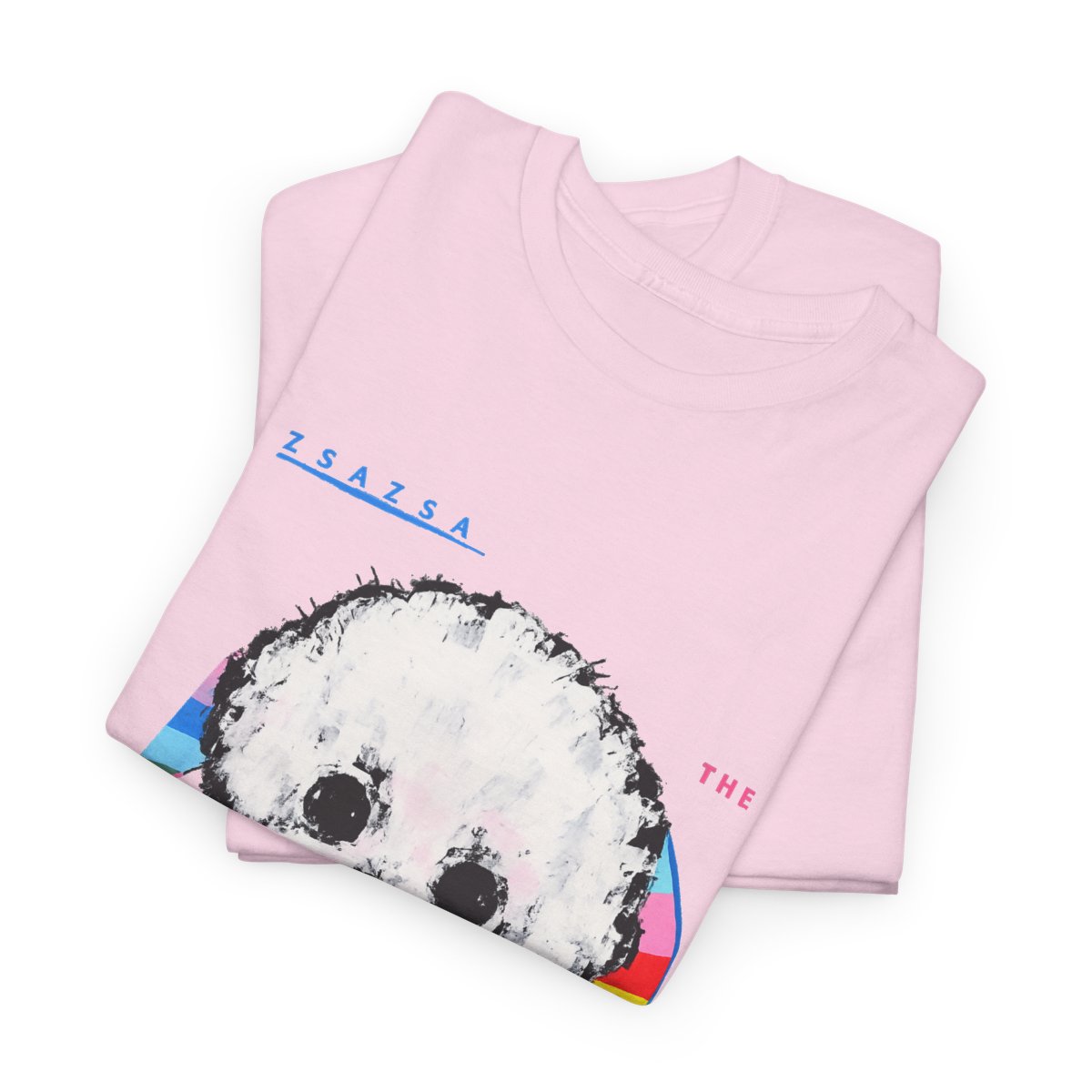 Zsazsa the Bichon Frise Graphic Tee mockup 6