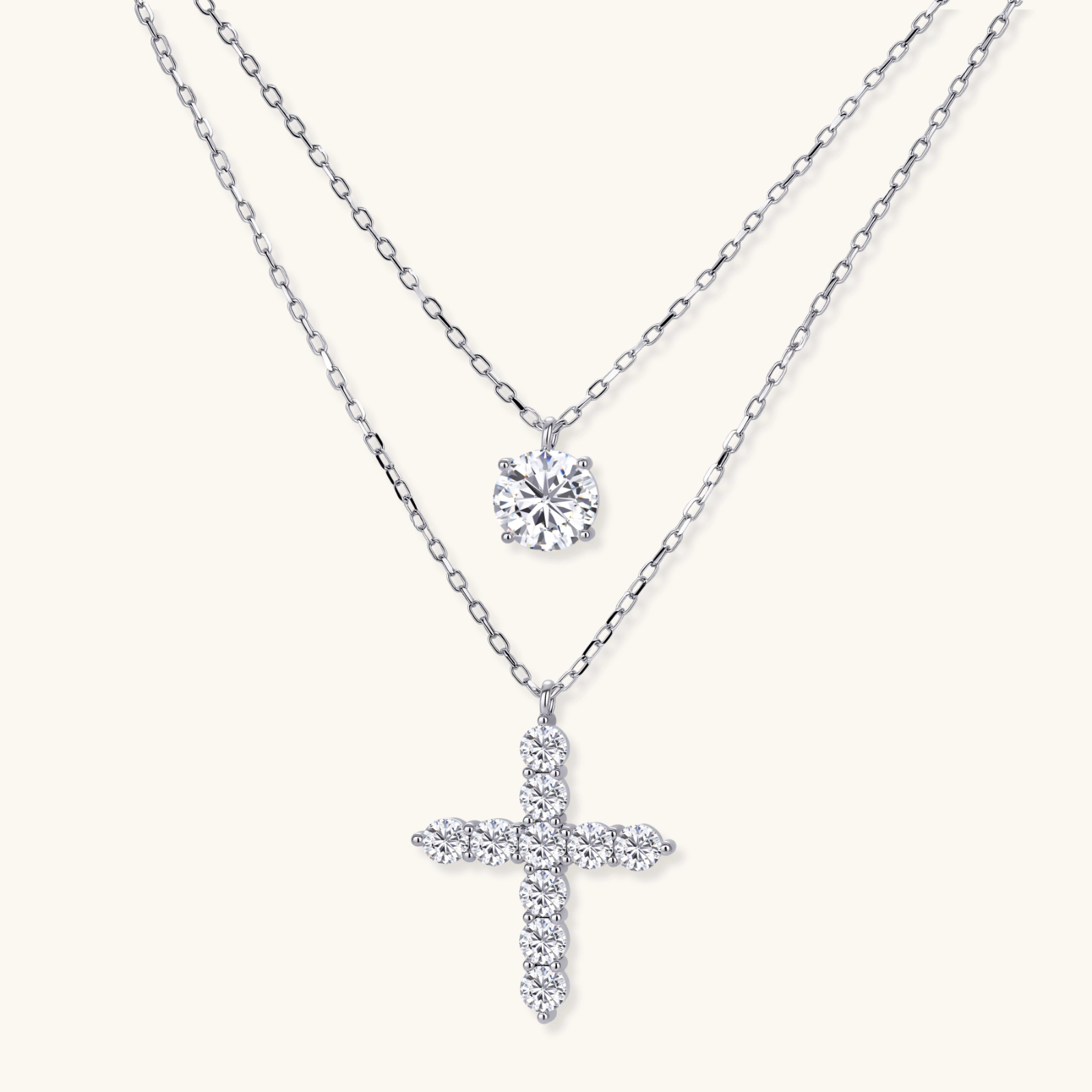 Faith and Light layered jewelry set