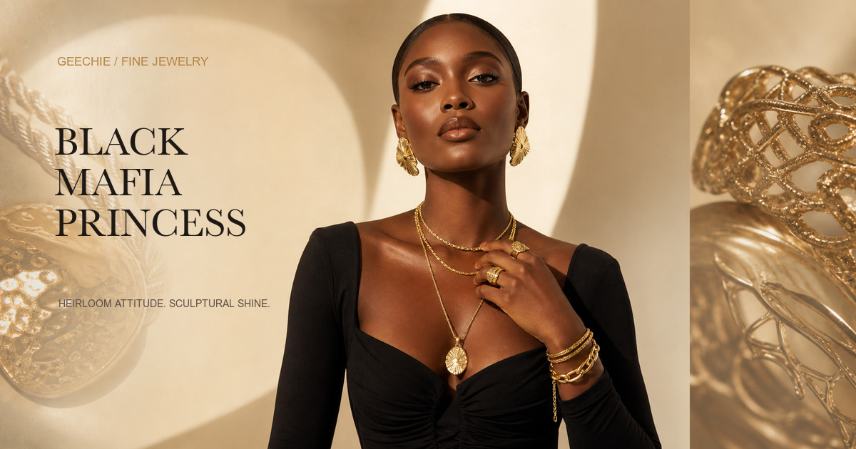 Black Mafia Princess fine jewelry editorial